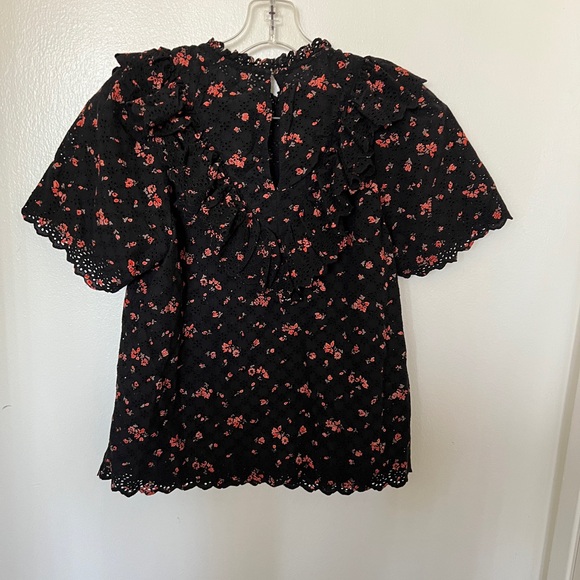 Ulla Johnson Choux Blouse in Noir floral Sz 6 - Picture 8 of 8